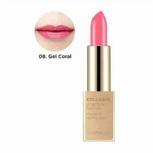 Avon The Face Shop Collagen Ampoule Lipstick in Gel Coral NIB